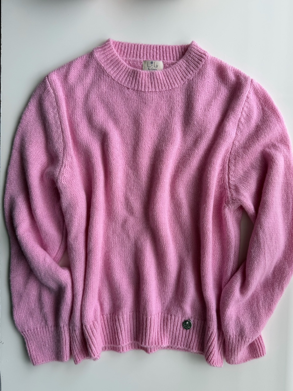 Made in Italy Lilu by Goria pink sweater 
Size S 
20% alpaca 
#knitwear #italian